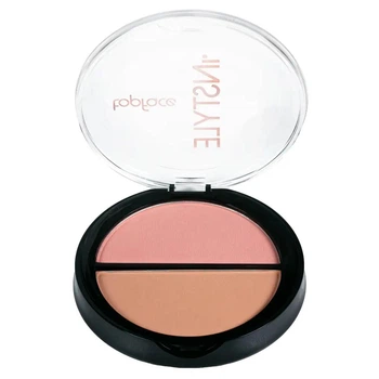 Двойные румяна для лица TopFace Instyle Twin Blush On 004 Розово-персиковый сатиновый и золотисто-бежевый сатиновый 10 г