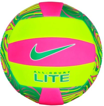 М'яч волейбольний Nike ALL COURT LITE VOLLEYBALL DEFLATED PINK/VOLT/GREEN size 5