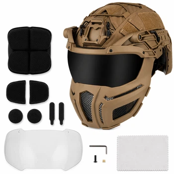 Маска захисна Wosport FAST Helmet Tan