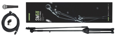 Mikrofon dynamiczny Shure SM 58-KM-SOM + statyw (424066134460)