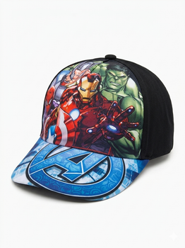 Детская кепка Marvel Avengers с героями Мстителей, регулируемая на липучке, обхват головы 48-50 см