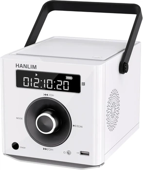 Портативный CD-плеер HANLIM 20 Вт (аккумулятор 2000 мА·ч и пульт ДУ)