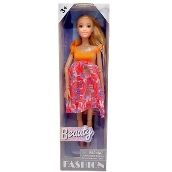 Кукла беременная Fashion: Beauty 29 см (Оранжевый) MIC ST9986-5