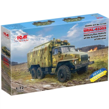 Конструктор ICM Holding военный автомобиль с кузовом-фургоном ВСУ Урал-43203