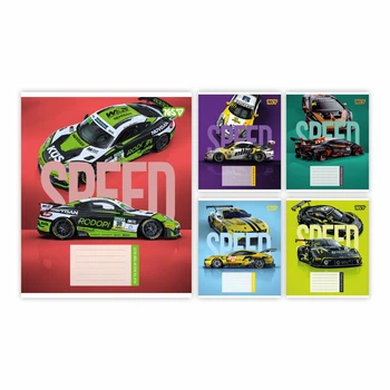Набір зошитів учнівських Yes "Speed" коса лінія, 12 аркушів, 25 зошитів 768721