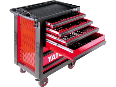 Шафа інструментальна YATO YT-5530 з інструментом 177 пр. 6 шухляд на колесах