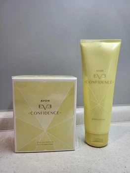 Жіночий парфумований набір 2-в-1 Avon Eve Confidence Парфумована вода Eve Confidence для Неї 50 мл + Парфумований лосьйон для тіла Eve Confidence 125 мл