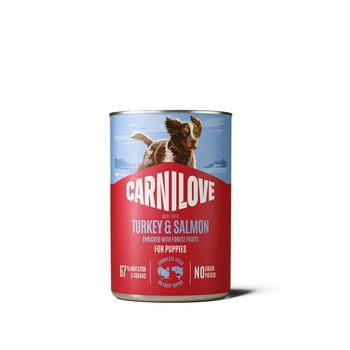 Влажный корм консерва Carnilove Salmon and Turkey для щенков паштет 400 г