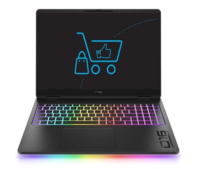 Ноутбук HP HyperX OMEN 16 MAX (D91NJEA), AMD Ryzen AI 7 450 / 16" / OLED / 165 Гц / RAM 32 ГБ DDR5 / SSD 1 ТБ / AMD Radeon 860M + RTX 5070 Ti / Без ОС / Чорний