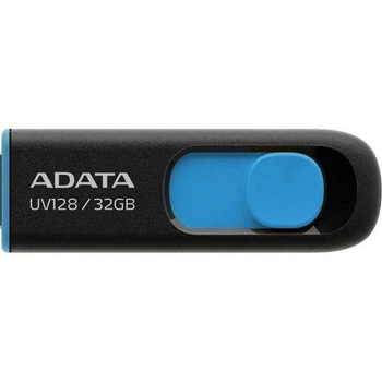 Флешка ADATA 32 GB UV128 Black-Blue USB 3.0 (AUV128-32G-RBE)