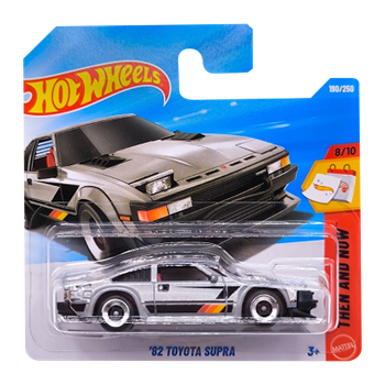 Машинка Базовая Hot Wheels '82 Toyota Supra Then and Now 1:64 JJK28 Grey
