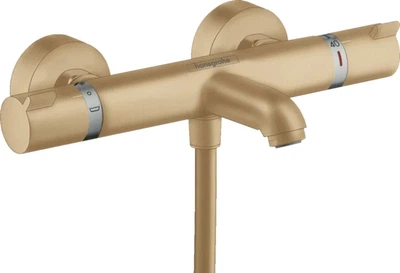 Змішувач для ванної із термостатом Hansgrohe Ecostat Comfort Brushed Bronze 13114140 бронза матовий