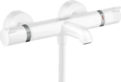 Змішувач для ванної із термостатом Hansgrohe Ecostat Comfort білий матовий (13114700)