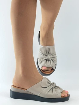 Женские шлепанцы Evromoda 40 (25.5см) Визон 3765