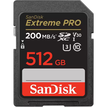 Карта пам'яті SanDisk 512 GB SDXC UHS-I U3 V30 Extreme PRO (SDSDXXD-512G-GN4IN)