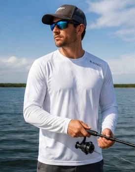 Спортивний сонцезахисний, потовідводний лонгслів/кофта HI-TEC UPF 30 SUN SHIRT L