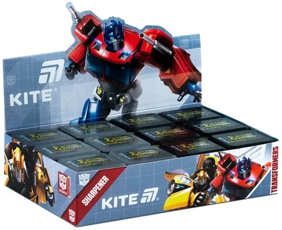 Набор точилок для карандашей Kite Transformers с контейнером ассорти цветов 24 шт (TF25-116)