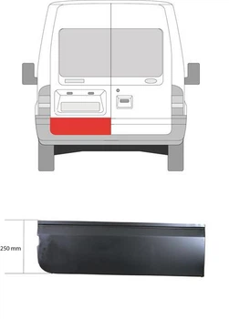 Фільонка двері задної лівої Ford Transit 00-14р Klokkerholm 2509151