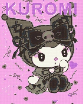 Алмазна мозаїка Хеллоу Кітті Куромі Hello Kitty Kuromi 40х50 см DM HK K 01