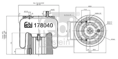Подушка амортизуюча Febi Bilstein 178040