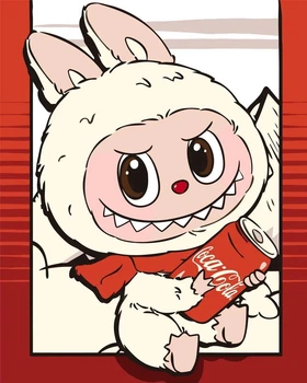 Картина по номерам Zimomo Лабубу Labubu Monsters 40х50 см PN ZLM 02