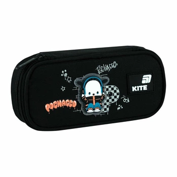 Пенал Kite Pochacco "Почакко" 21х8.5х5 см 1 отделение + органайзер прямоугольный на молнии черный (PC26-662)