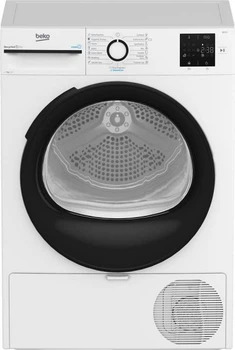 Сушильная машина Beko тепловой насос, 7кг, a++, 54.5см, дисплей, ф-ция пар, белый bm3t37239wb