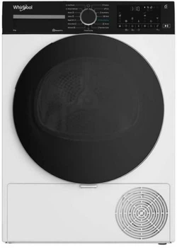 Сушильная машина Whirlpool тепловой насос, 8кг, a+++, 60см, дисплей, люк черный, белый wpb8xwbsua