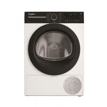 Сушильная машина Whirlpool тепловой насос, 7кг, a+++, 54,3см, дисплей, инвертор, люк черный, белый wps7wbsua