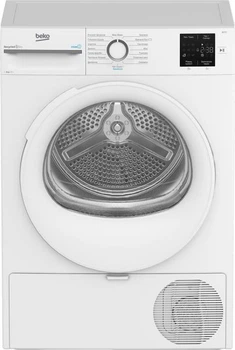 Сушильная машина Beko тепловой насос, 8кг, a++, 55см, дисплей, подсветка барабана, пар, белый bm3t38239ww