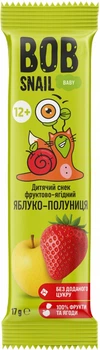 Дитячий снек Bob Snail Яблуко-Полуниця для дітей з 12 місяців 17 г (4820287103616)