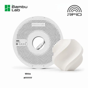Філамент (пластик для 3D-принтера) Bambu Lab ABS White (40100) 1.75 мм 1 кг