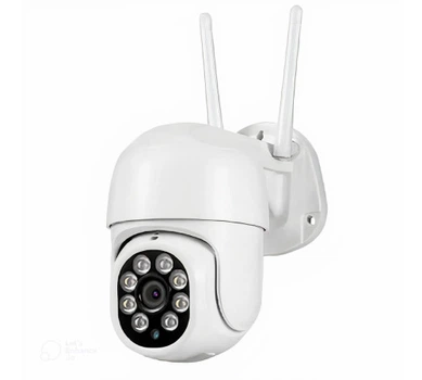 Універсальна зовнішня WiFi-камера Grunhelm GOC-IPC808 з широким кутом огляду 95° та нічним баченням для спостереження за об'єктом в реальному часі