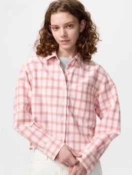 Рубашка женская Uniqlo 850571559 M Розовая (1159863607)