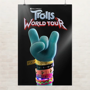 Постер Тролли, Trolls World Tour, декор в комнату ребенка, A3 42×28 см (id6593)