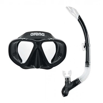 Набір маска і трубка Arena PREMIUM SNORKELING SET, чорний