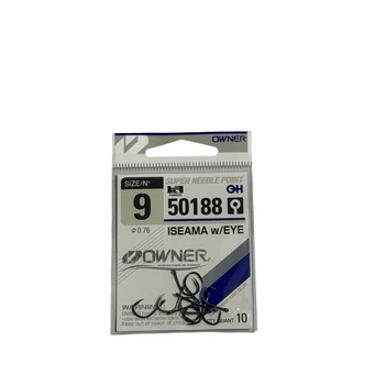 Крючки Owner Iseama No9 Кованые с ушком для карпа и крупной рыбы - арт. 50188 Япония,50188-09