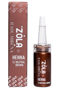 Хна для брів ZOLA x Radu Miruna Henna 12 Neutral Brown 10 г