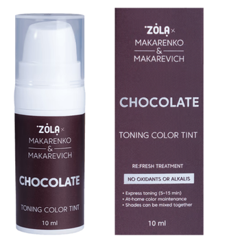 Краска для бровей ZOLA x Makarenko x Makarevich Toning Color Tint тонирующая Chocolate 10 мл