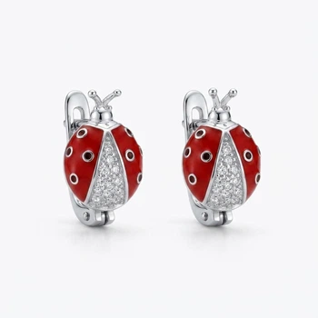 Серьги серебряные детские Божьи коровки 9520370кб
