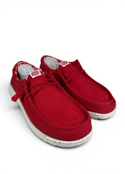 Мокасины Hey Dude Wendy Stretch Canvas Savvy Red (40700-6XO), Красный, Размер 43 (M10) 28 см