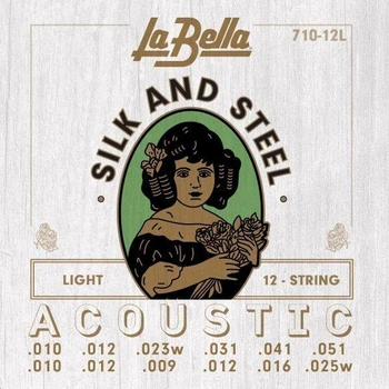 Струни для акустичної гітари La Bella 710-12L