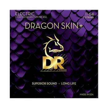 Струны для гитары DR Strings DRAGON SKIN+ Electric - Heavy 7-String (11-64)