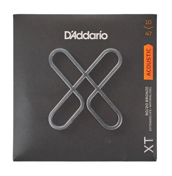Струны для акустической гитары DʼADDARIO XTABR1047 XT 80/20 Bronze Extra Light (10-47)