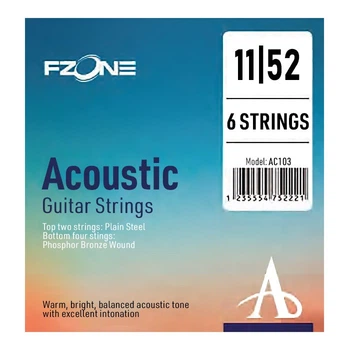 Струны для акустической гитары Fzone AC103 Acoustic Phosphor Bronze (11-52)