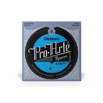 Струны для классической гитары DʼADDARIO EJ46TT Pro Arte Dynacore Titanium Trebles Hard Tension