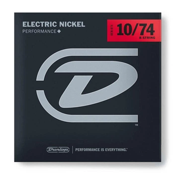 Струны для электрогитары Dunlop DEN1074 Performance+ Electric Guitar Strings 10-74 | 8-String