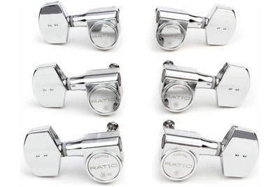 Колки для гитары Graph Tech PRN-2411-CO Ratio Acoustic 3+3 Contemporary 2 Pin - Chrome