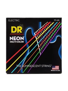 Струны для электрогитары DR Strings Neon Multi-Color Electric - Medium (10-46)