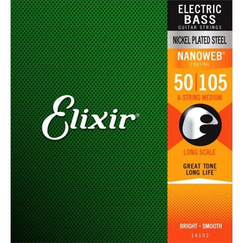 Струны для бас-гитары Elixir 14102 4S M